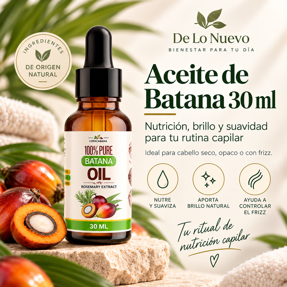 Aceite de Batana 30 ml - Cuidado Capilar