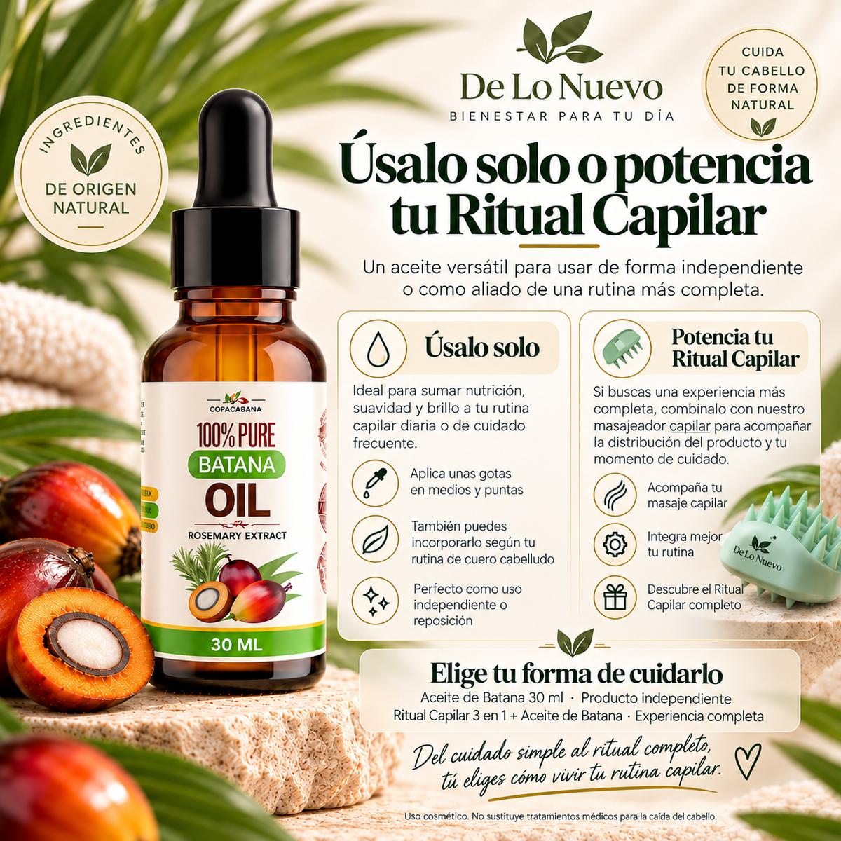 Aceite de Batana 30 ml - Cuidado Capilar