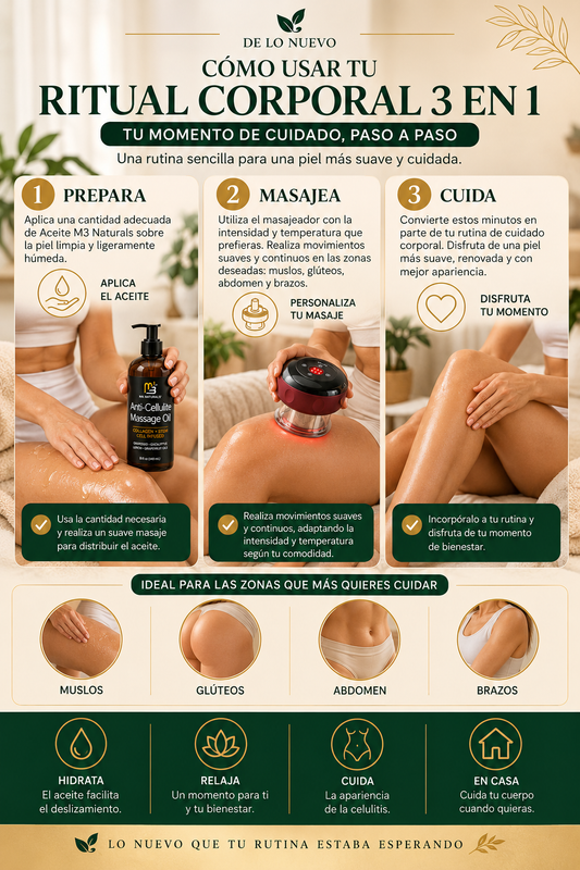 Ritual Corporal 3 en 1 + Aceite M3 Naturals